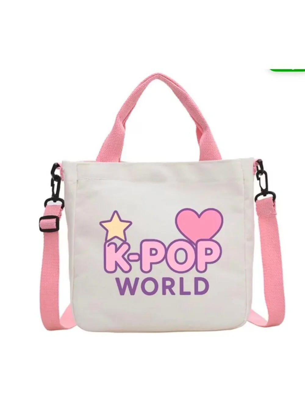 K-Pop World Tote Bag Size 9” x 9”